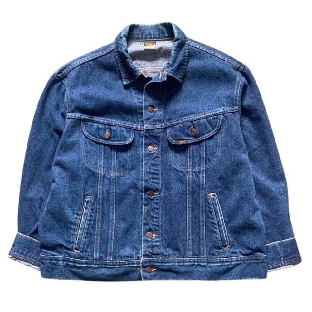 Vintage Lee Bartender Challenge Denim Jacket XL Made‎ in USA